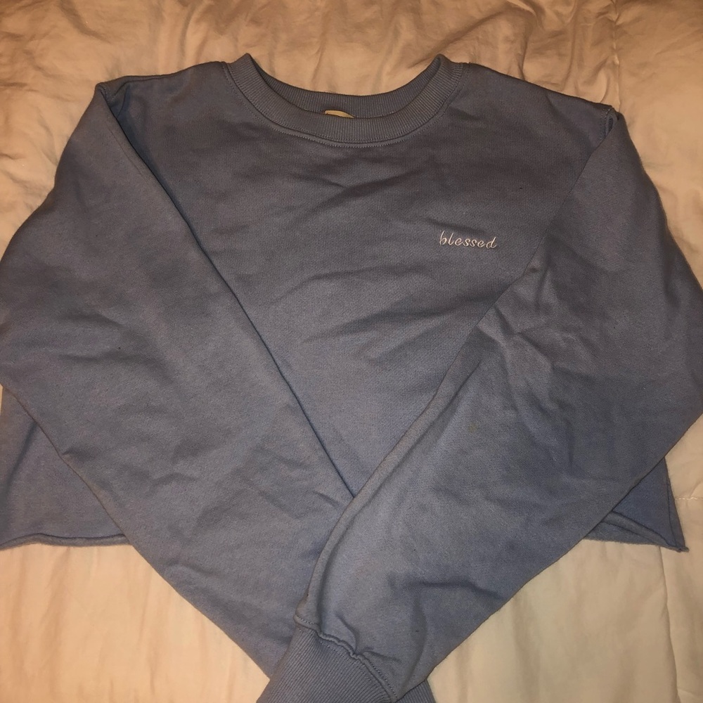 LA Hearts Blessed Cropped Sweatshirt